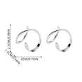 thumbnail image 2 of Earrings for Women Double Layer Rotating Earrings Spring Hoop Earrings Versatile Temperament Internet Personality Women's Style, 2 of 5