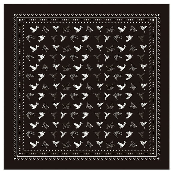 1pc Cotton Headbands Bandana Scarf Neck Gaiter UV Resistence Seamless Headwear for Outdoor Workout Running Square Bird 560x560mm