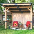 thumbnail image 2 of MeetLeisure 10 ft. x 12 ft. Solid Wood Patio Gazebo, 2 of 13