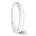 thumbnail image 4 of Ceramic White 4mm Faceted Polished Band, 4 of 11