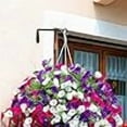 thumbnail image 4 of 6-Pack 7" Plant Hanger Bracket - Forged Wrought Iron Powder-Coated Heavy Duty Wall Hook - Black Plant Hanging Hooks - Durable and Stable for Bird Feeders, Planters Indoor & Outdoor, 4 of 7