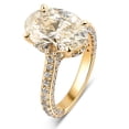 thumbnail image 2 of Pompeii Certified 6.70Ct TW Oval Lab Grown Diamond Engagement Ring 14k Yellow Gold, 2 of 3