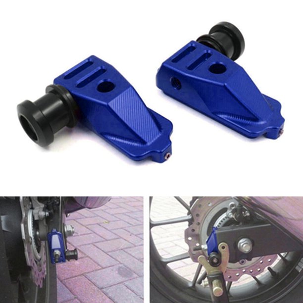 Pieza modificada para motocicleta, tornillo de tapón de horquilla trasera. para CB500F / X / -16 ios de motocicleta. Bloque de ajuste Azul Soledad Tornillo de tapón de horquilla trasera