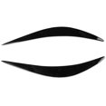 thumbnail image 4 of For Infiniti Q50 14-23 Glossy Black Headlight Cover Eyelid Eyebrow Eye Lid Brow, 4 of 11