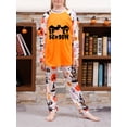 thumbnail image 2 of SUNSIOM Family Matching Halloween Pajamas, Baby Rompers/Bat Pumpkin Letter Print Sleepwear Set, 2 of 9