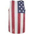 thumbnail image 2 of 4th of July American Flag Distressed All Over Adult Tank Top - 2X-Large, 2 of 2