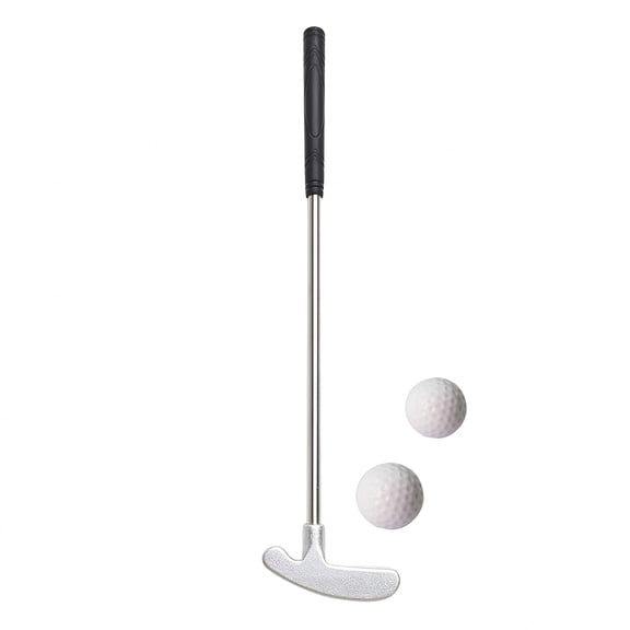 LAMIRO Mini Golf Putter Non-slip Golf Putter Premium Mini Golf Putter Set Complete with 2 Balls Tpr Grip Stainless Steel Club