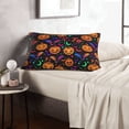 thumbnail image 6 of Halloween Plush Throw Pillow Covers, halloween pumpkin bat Pillow Cases with Invisible Zipper,Halloween Decor Microfiber Pillow Cases for Sleeping Bedroom Sofa Living Room, 6 of 6