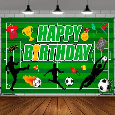 Soccer Backdrop for Birthday Party, 71x43'' Soccer Birthday Backdrop, Soccer Birthday Banner Backdrop & Soccer Party Background for Soccer Party Decorations & Soccer Birthday Decorations
