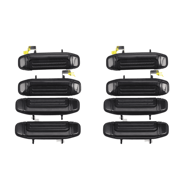 8Pcs Car Front Rear Outer Door Handle Black for Montero V31 V32 V33 V43 V46 V47