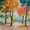 Autumn Trees, variant on Autumn Trees Watercolor Canvas Print, Abstract Landscape for Living Room, Office, Hallway Decor