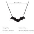 thumbnail image 2 of Cadena de collar con colgante de murciélago de estilo gótico oscuro para hombres y mujeres, collar largo y grueso para Halloween Blanco Sincero  Electrónica, 2 of 5