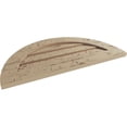 thumbnail image 5 of Ekena Millwork 30"W x 15"H Timberthane Hand Hewn Half Round Faux Wood Non-Functional Gable Vent, Primed Tan, 5 of 5