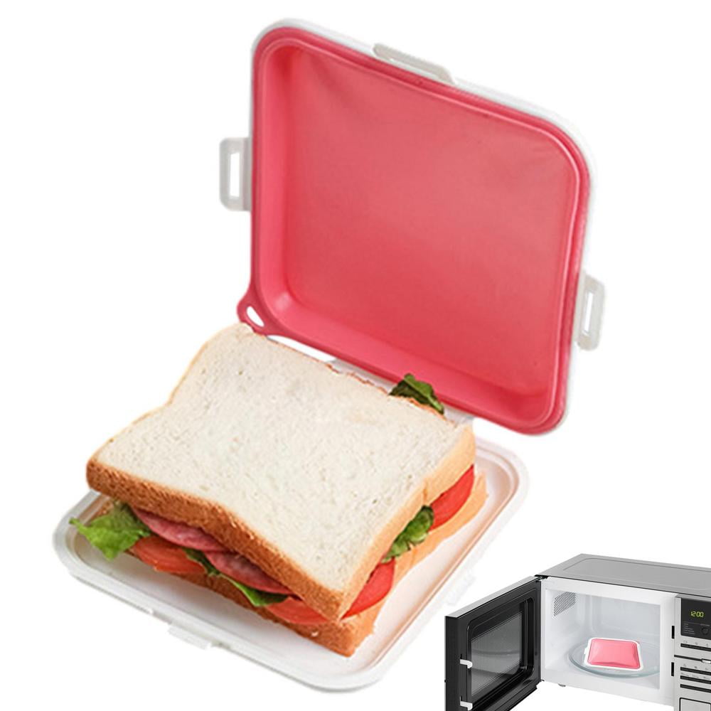 Kids Sandwich Container Healthy Reusable Sandwich Containers with Snap and Lid Design