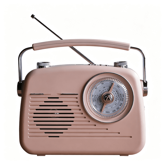 HBMYN Vintage Radio,Bluetooth Am Fm Shortwave Radio Speaker Plug in Wall Rechargeble Radio,Support Usb Drive/Tf Card,Easy to Use Large Dial for Dad/Mom/Friends/Kids/Senior(Pink)