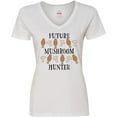 thumbnail image 3 of Inktastic Future Mushroom Hunter- mushrooms and morels Women's V-Neck T-Shirt, 3 of 5