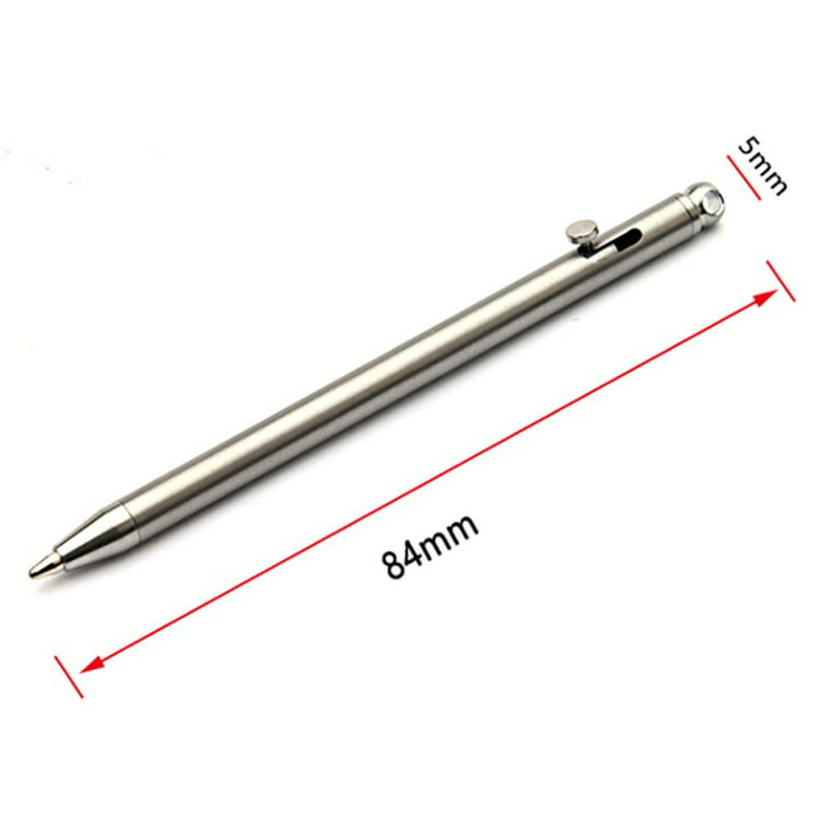 Mini Titanium Portable Keychain Pen Outdoor EDC Ballpoint Pen
