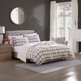 thumbnail image 4 of Brielle Home Aldin Plaid Reversible Sherpa Blanket and Sham Set, 4 of 5