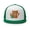 Kelly/ White/ Kelly, variant on One Lucky MF St Patrick's Day Trucker Hat, Orange and Green Type Embroidery (Silver/ Black)
