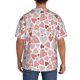 thumbnail image 3 of Balery Hand Drawn Hearts Camisa Casual de Manga Corta con Botones para Hombre, Texturizada, Estilo Cubano, para Playa, Verano-Small, 3 of 5