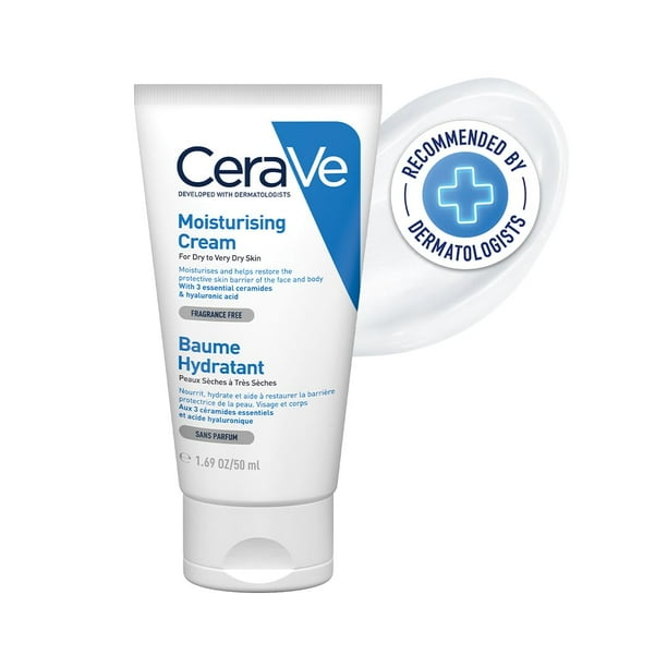 Crema hidratante CeraVe 50 ml para rostro y cuerpo