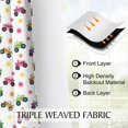 thumbnail image 5 of Monster Cartoon Truck White Pattern Blackout Curtains,Triple Weaved Fabric,Thermal Insulated,Room Darkening,Grommet Top,2 Panels,52x45in(132x114cm), 5 of 5
