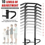 SOGES Power Tower Dip Station Pull Up Bar Multi-Function Strength Training Fitness Workout Station for Home Office Gym, Black, 330lbs