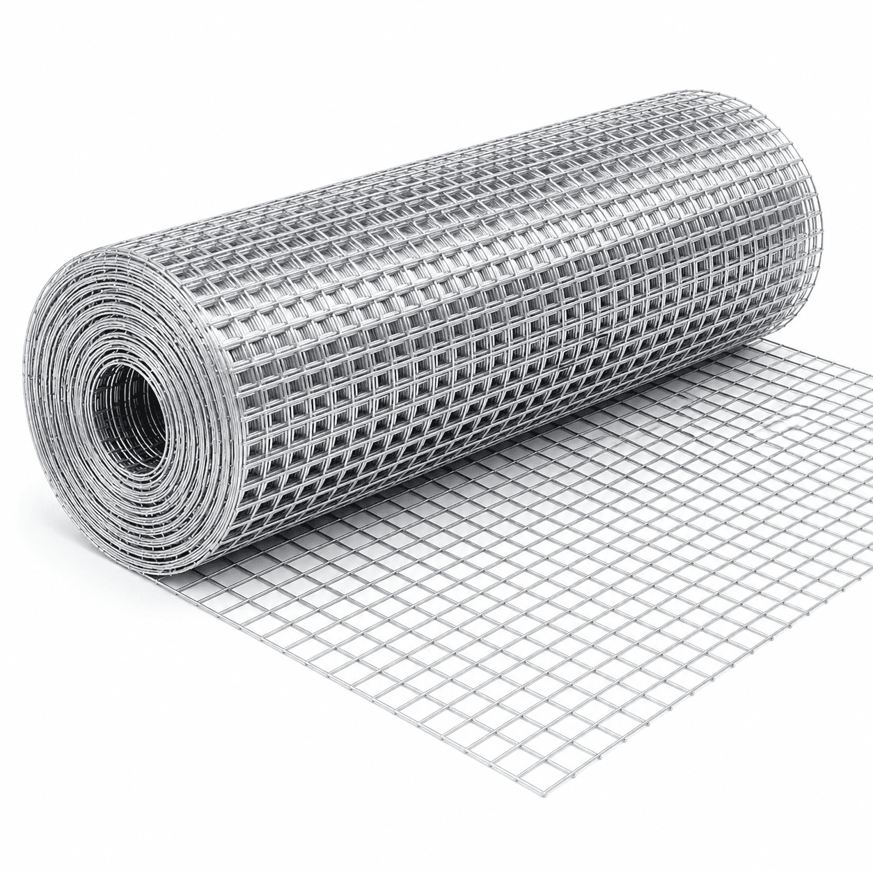 Metal Mesh with 1/2-Inch Welded Chicken Wire 48x100 FT, White Hardware Cloth and Garden Plant Fencing for Chicken Coops Home Renovation, White