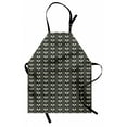thumbnail image 1 of Floral Apron Pale Blue Spring Flowers with Leaves on Branches Vertical Wavy Pattern, Unisex Kitchen Bib Apron with Adjustable Neck for Cooking Baking Gardening, Black Pale Blue Cream, by Ambesonne, 1 of 3