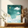 thumbnail image 6 of Cute Elephant Moon Canvas Painting， Suitable for Nursery Decor， Bedroom Decor， Living Room Decor， Girl's Room Decor， and Baby Room Decor., 6 of 8