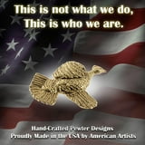 Handcrafted Plated Ruffed Grouse Flushing Premium Gift for