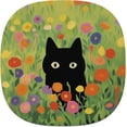 thumbnail image 1 of ERDS-Small Mouse Pad 6.6 Inch, Takes up Wrist and Mouse Space, Waterproof Compact Mini Mouse Mat for Laptop Computer Wireless Mouse Keyboard Home Office Travel,Green Grass Cat, 1 of 4