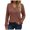 Brown, variant on V Neck Long Sleeve Shirts Women Casual Fashiion Tops Lightweight Tunic Sweaters 2026 (Green, XXL)