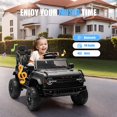 thumbnail image 4 of 12V Powered Ride on Car, Ford Bronco Raptor Ride on Toys with Remote Control, Battery Powered Ride on Trucks with Bluetooth Music, LED Light, Kids Car Electric Vehicle for Boys Girls Gifts, White, 4 of 8