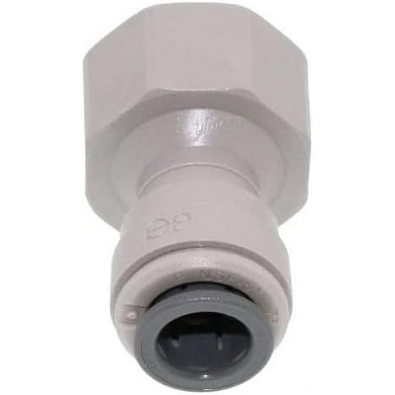 IPW Industries Inc-John Guest - Acetal Female Connector Quick Connect Fitting 3/8" OD / 1/2" BSPT (Coned Shape) / British Standard Pipe Thread (BSPT) PI451214CS