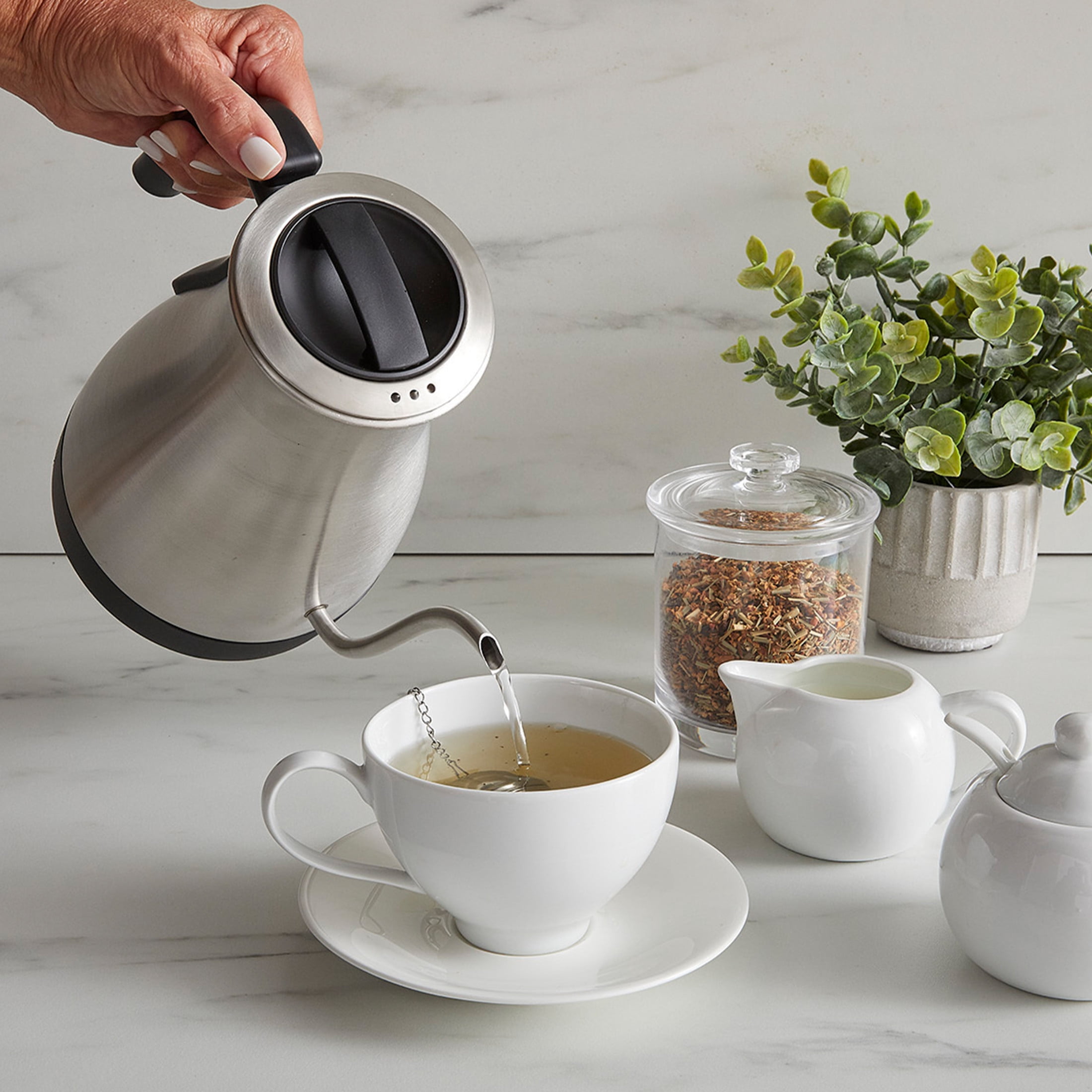Chef'sChoice Electric Gooseneck Pour Over Kettle with Digital Touchscreen Control, 1 Liter Capacity, in Brushed Stainless Steel (KTCC1LSS13)