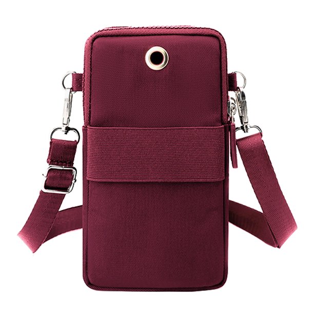 Bolsa cruzado para mujer, monedero informal a la moda para mujer, portátil para el trabajo (rojo vino) Likrtyny Para Estrenar