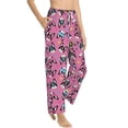 thumbnail image 2 of Xecao Colorful Cute French Bulldog Women's Straight Lounge Pajama Pants: The Epitome of Relaxed Sleepwear, 2 of 9