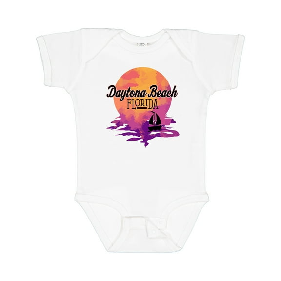Inktastic Daytona Beach Florida Sunset Girls Baby Bodysuit