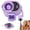 B Clip Fan Purple, variant on Portable Fan Powerful Handheld Fan Cute Design 3 Speed Personal Small Desk Fan With Base Lightweight Makeup USB Rechargeable Fan For Stylish Girl Women Travel Indoor Outdoo