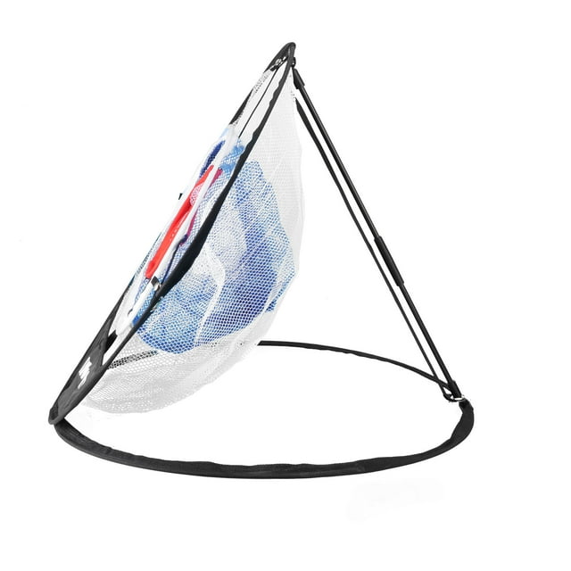 OUNONA Golf Target Practice Net 1Pcs Chipping Net Black Nylon Collapsible For Indoor Use 30 X 30 X 2 Cm