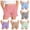 Red, variant on HAOTAGS Girls Cotton Shorts,Adjustable Waist Ruffled Hem Summer Patch Pocket Shorts Black 9-10