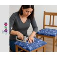 thumbnail image 4 of Soimoi Upholstery & Outdoor Fabric by The Yard - Leaves Pattern - 56" Wide Water-Repellent Cloth for Furniture, Bags & Patio Projects - Blue, 4 of 7