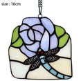 thumbnail image 2 of Vitral que cuelga la decoración colgante de pared plana para la decoración del jardín del alféizar de la ventana Vhermosa, 2 of 5