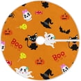 thumbnail image 1 of FMSHPON Cute Halloween Cats Elves Xmas Christmas Tree Skirt Stand Mat for Holiday Party Decoration Indoor Outdoor 36 inches, 1 of 6