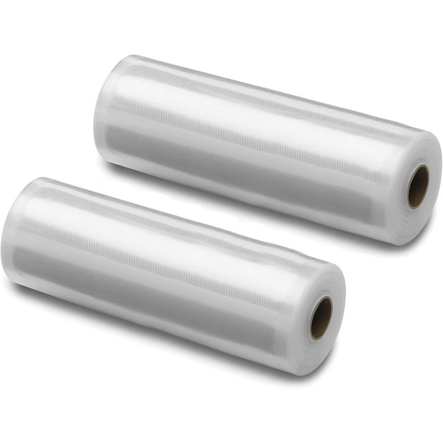 Cuisinart Biodegradable Vacuum Food Saver Sealer Bags, 2-Pack, 8"x10" ft. Rolls, Transparent (VSB-BD82C)