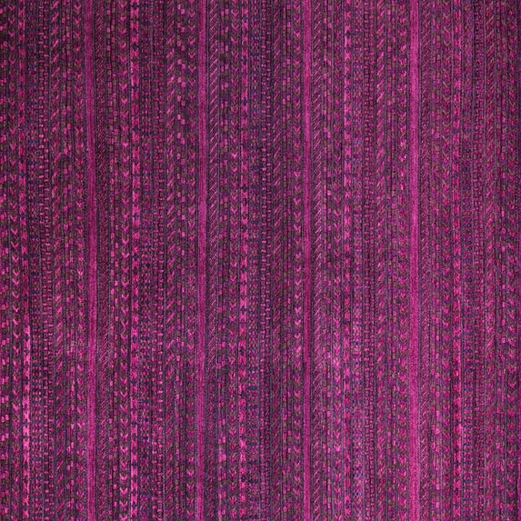 Ahgly Company Indoor Square Abstract Pink Modern Area Rugs, 6' Square