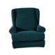 thumbnail image 5 of 2 fundas de poliéster para asiento de sillón, cojines para silla de barbería para boda. Verde oscuro, 5 of 9