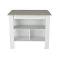 thumbnail image 3 of Newboti Furniture Cala Kitchen Island Antibacterial, Three Shelves, Four Legs -Light Gray / White 12937, 3 of 8