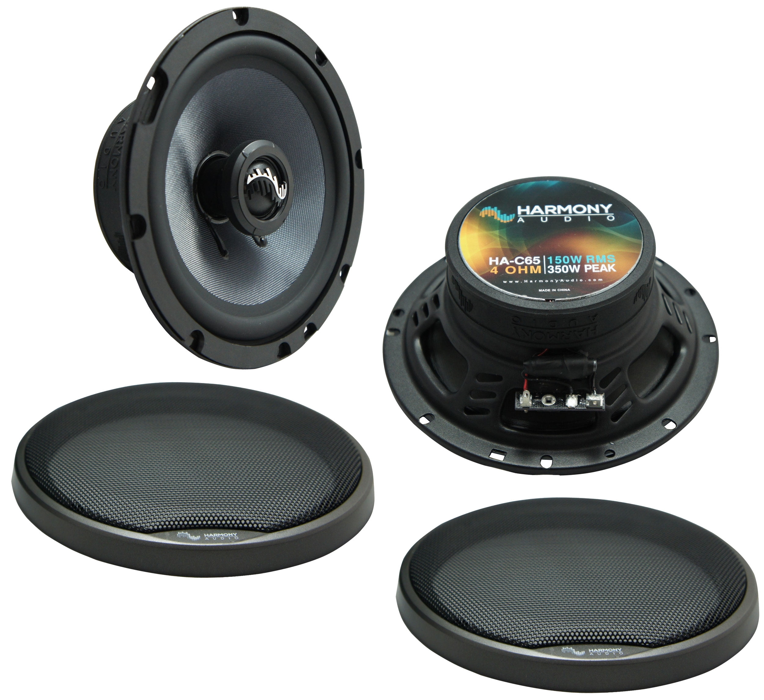 JBL Front & Rear 6.5" Speaker replacement package for 2007-2017 Jeep Wrangler